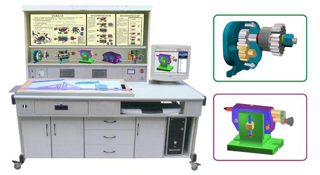 机械制图多媒体三维测绘设计实训装置
