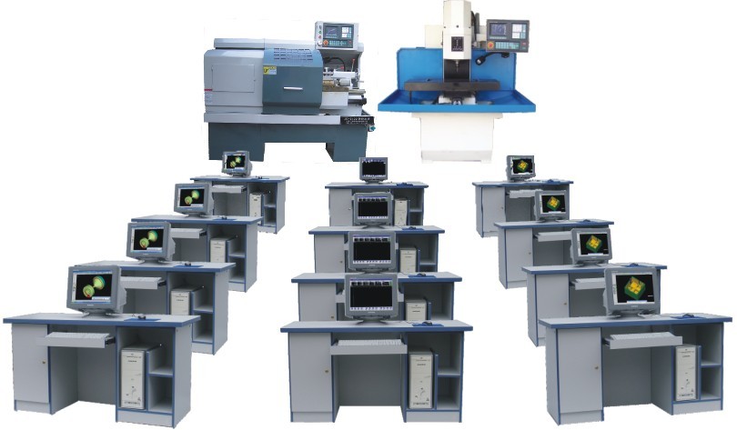 多媒体网络型教学生产两用数控机床机电一体化培训系统